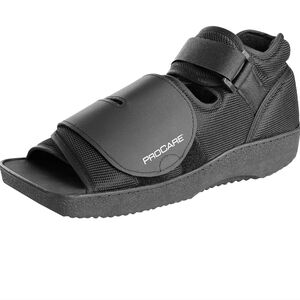 ProCare Squared Toe Post-Op Medical Shoe | Black | Universal Fit